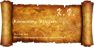 Kenessey Vivien névjegykártya